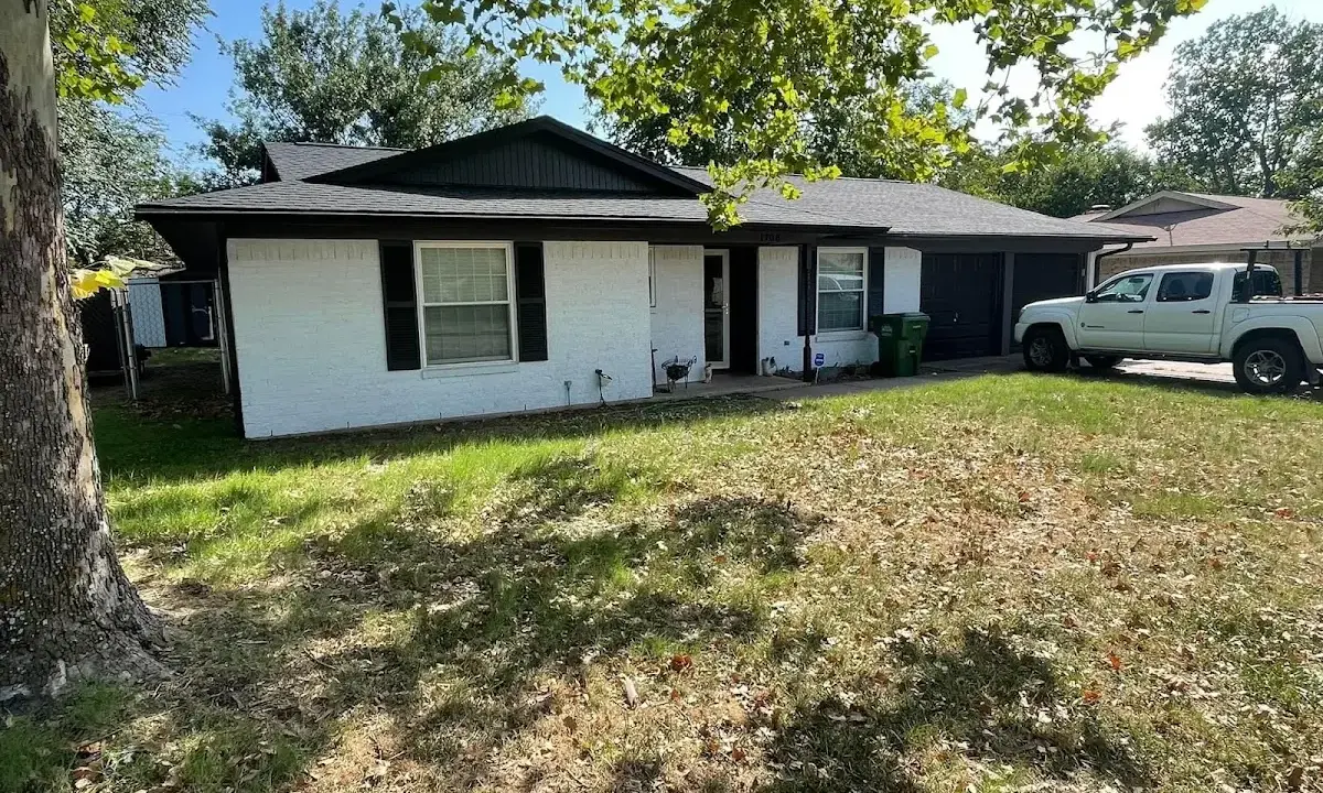 Professional roofing crew working on a residential roof in Hagerstown